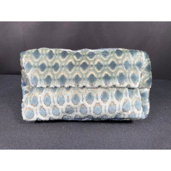 Handmade Bag, Unique One of a Kind Mixed Fabric, Asian Themed Satchel, Blue Hues - Picture 5 of 6